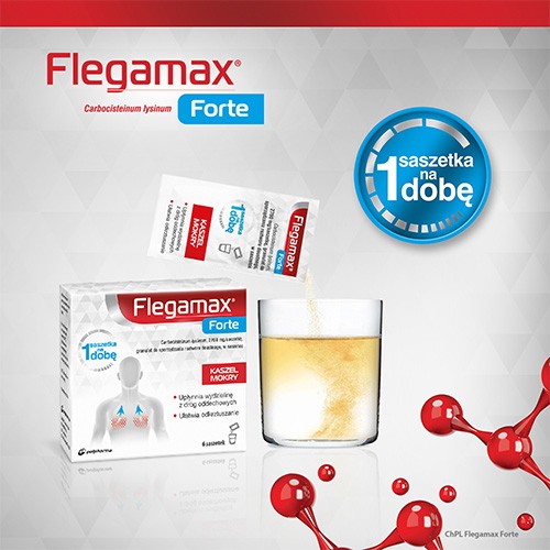 Zdjęcie produktu - 5 Flegamax Forte 2,7g,  6 saszetek