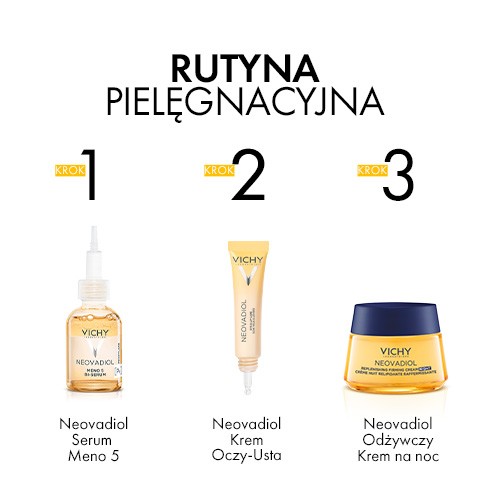 Zdjęcie produktu - 3 Vichy Neovadiol Magistral Odżywczy, modelujący owal twarzy krem na noc, 50 ml