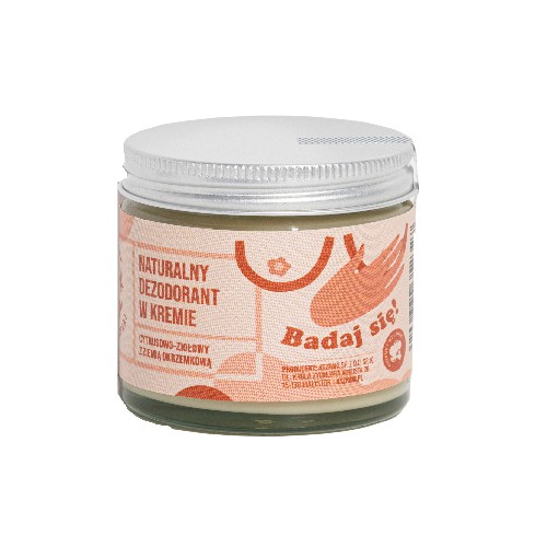 Miniaturka artykułu - #0 CZTERY SZPAKI (4szpaki) Dezodorant w kremie cytrusowo-ziołowy, 60ml + szpatułka