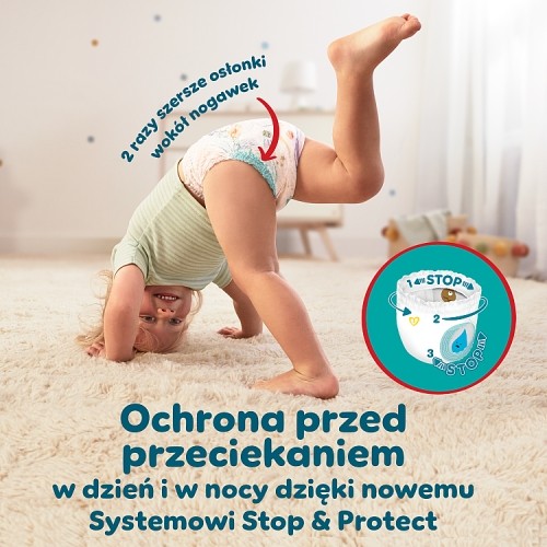 Miniaturka artykułu - #0 Pampers Pants Active Baby 3 Pieluchomajtki 6-11 kg, 62 szt.