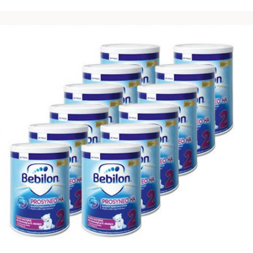 Miniaturka artykułu - #0 Zestaw 12x Bebilon PROSYNEO HA 2 Specjalistyczne mleko następne proszek, 400g