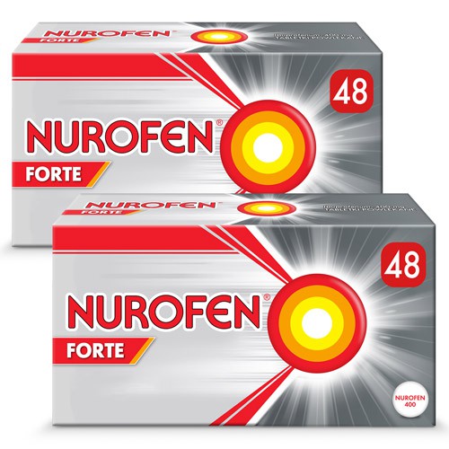 Miniaturka artykułu - #0 Zestaw 2 x NUROFEN FORTE, 48 tabletek