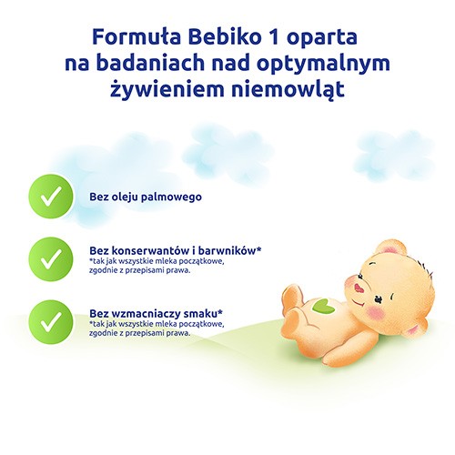 Miniaturka artykułu - #0 Bebiko 1 Mleko początkowe dla niemowląt od urodzenia, 350g