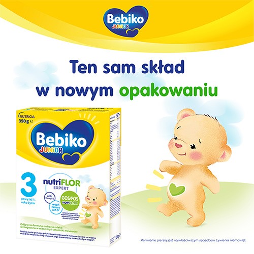 Zdjęcie produktu - 0 Bebiko Junior 3 Mleko modyfikowane dla dzieci powyżej 1. roku życia, 350g