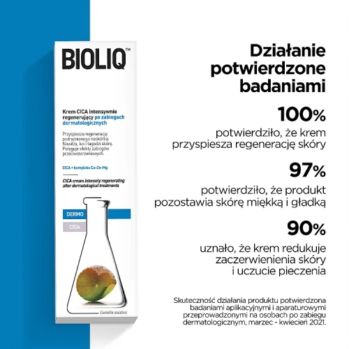 #4 – BIOLIQ DERMO Krem CICA intensywnie regenerujący po zabiegach dermatologicznych, 30ml