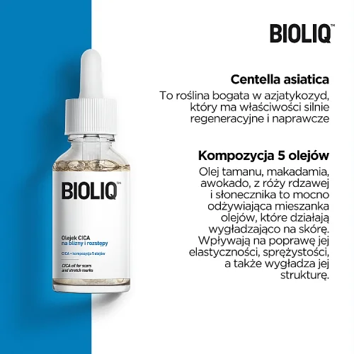 #1 – BIOLIQ DERMO Olejek CICA na blizny i rozstępy, 30ml