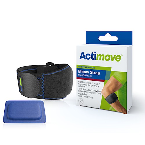 Miniaturka artykułu - #0 Actimove Sports Edition Opaska na łokieć z kompresem żelowym, regulowana, rozm. uniwersalny