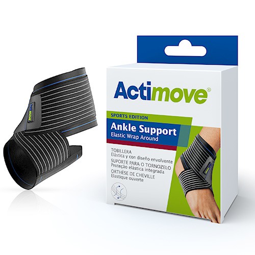 Miniaturka artykułu - #1 Actimove Sports Edition Stabilizator stawu skokowego z elastycznym pasem do owijania, rozm. S