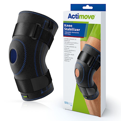 Miniaturka artykułu - #1 Actimove Sports Edition Orteza stawu kolanowego z regulowaną pelotą, rozm. L