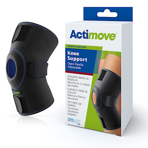 Zdjęcie produktu - 1 Actimove Sports Edition Orteza stawu kolanowego z odsłoniętą rzepką, regulowana, rozm. uniwersalny