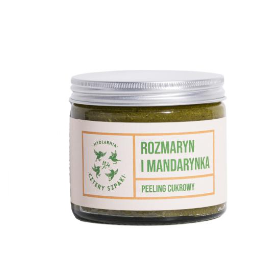 Miniaturka artykułu - #0 CZTERY SZPAKI (4szpaki) Peeling do ciała Rozmaryn i Mandarynka, 250ml