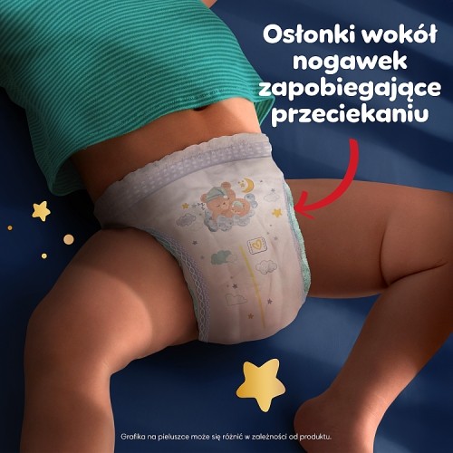 Zdjęcie produktu - 4 Pampers Night Pieluchomajtki Rozmiar 6 13-19kg, 19 szt.