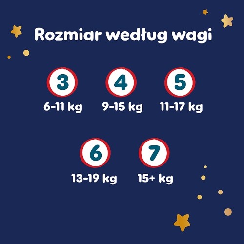 Miniaturka artykułu - #1 Pampers Night Pieluchomajtki Rozmiar 6 13-19kg, 19 szt.