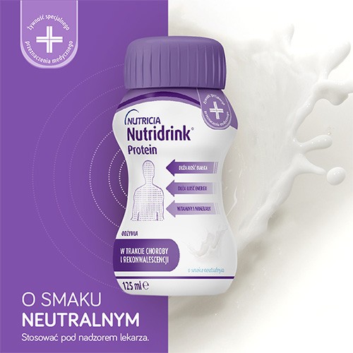 Miniaturka artykułu - #0 Zestaw 6x Nutridrink Protein smak neutralny, 4x125ml