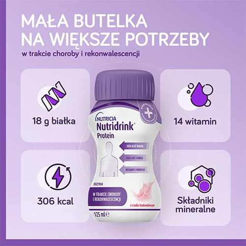 Zdjęcie produktu - 3 Zestaw 6x Nutridrink Protein smak neutralny, 4x125ml