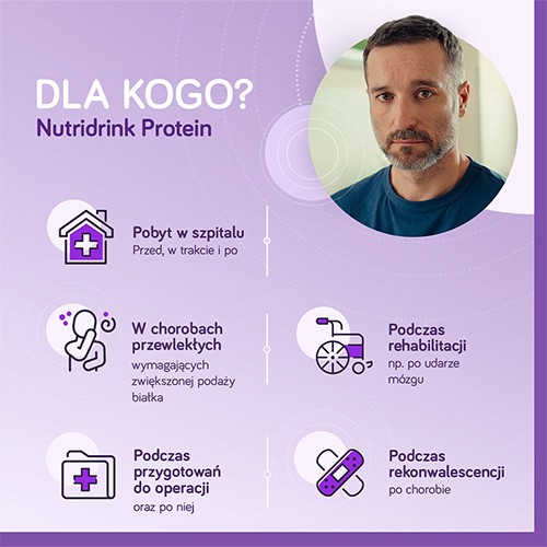Zdjęcie produktu - 2 Zestaw 6x Nutridrink Protein truskawka, 4x125 ml