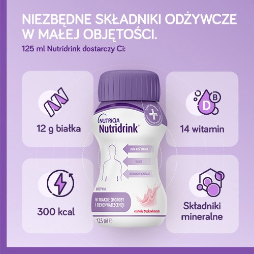 Zdjęcie produktu - 3 Zestaw 4x Nutridrink wanilia, 4x125ml