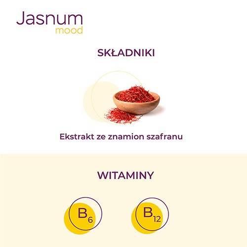 Zdjęcie produktu - 2 Jasnum Mood, 30 kaps. - suplement diety z witaminami B