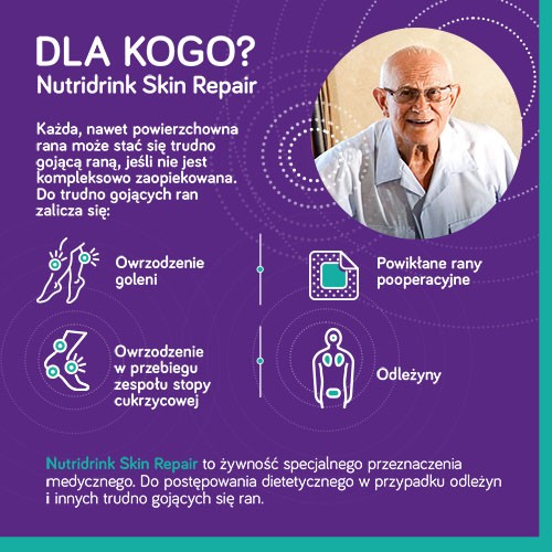 Zdjęcie produktu - 2 Zestaw 6x Nutridrink Skin Repair truskawka, 4x200ml (dawniej Cubitan)