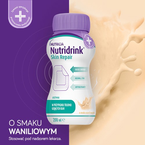 Zdjęcie produktu - 0  Zestaw 6x Nutridrink Skin Repair wanilia, 4x200ml (dawniej Cubitan)
