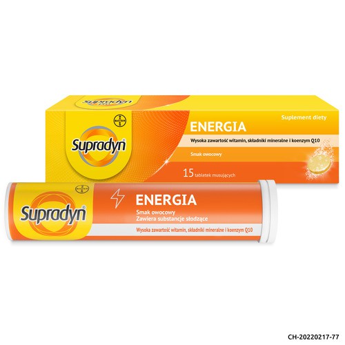 Miniaturka artykułu - #1 Supradyn Energia, 15 tab. musujących