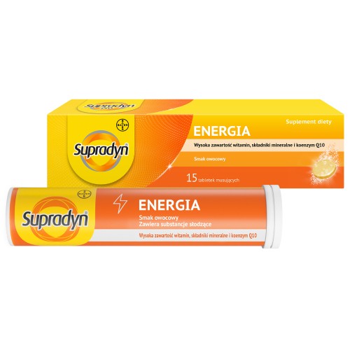 Miniaturka artykułu - #0 Supradyn Energia, 15 tab. musujących