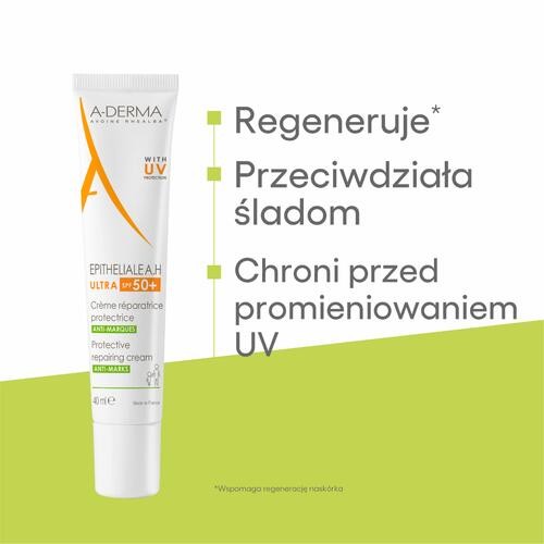 Zdjęcie produktu - 2 A-DERMA EPITHELIALE A.H Ultra SPF50+ Ochrony krem regenerujący, 40ml