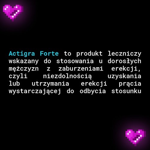 Zdjęcie produktu - 2 Actigra Forte 50mg, 2 tabletki