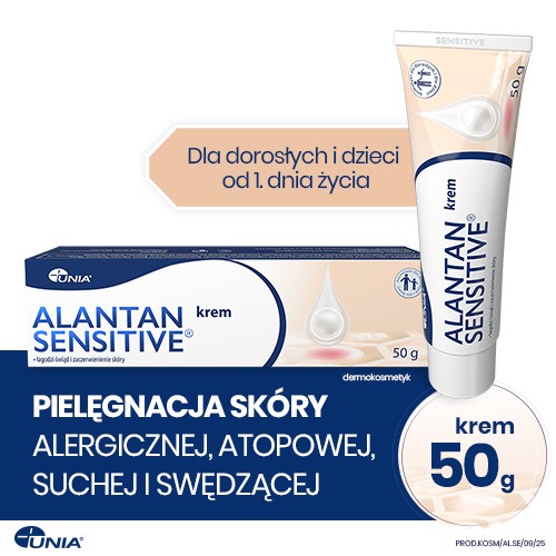 Miniaturka artykułu - #0 Alantan Sensitive Krem z alantoiną do sk&oacute;ry wrażliwej, alergicznej, atopowej, 50 g