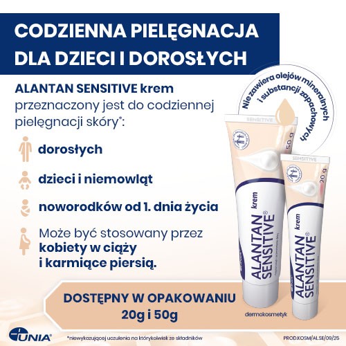 Zdjęcie produktu - 4 Alantan Sensitive Krem z alantoiną do sk&oacute;ry wrażliwej, alergicznej, atopowej, 50 g