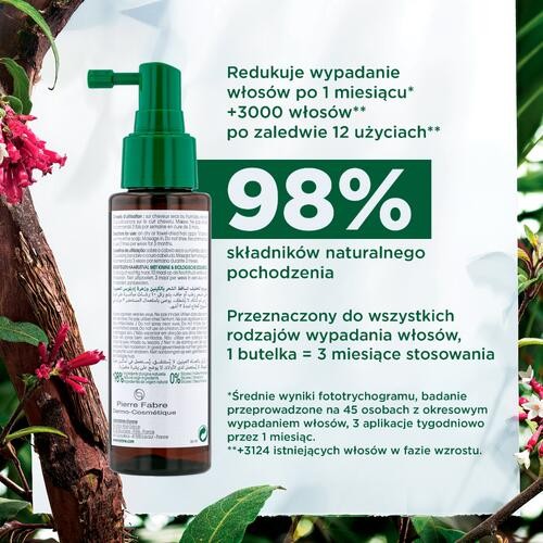 Miniaturka artykułu - #1 KLORANE Serum przeciw wypadaniu włos&oacute;w z chininą i organiczną szarotką, 100ml
