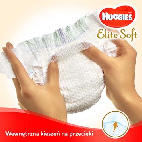 Zdjęcie produktu - 2 HUGGIES Elite Soft Newborn 2 Pieluchy 4-6 kg, 24 sztuki