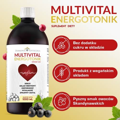 Zdjęcie produktu - 3 DOMOWA APTECZKA Multivital energotonik, 1000ml