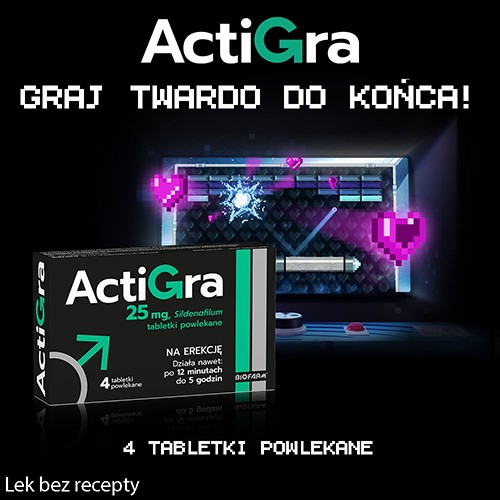 Miniaturka artykułu - #0 Zestaw 3 x Actigra 25mg, 4 tabletki