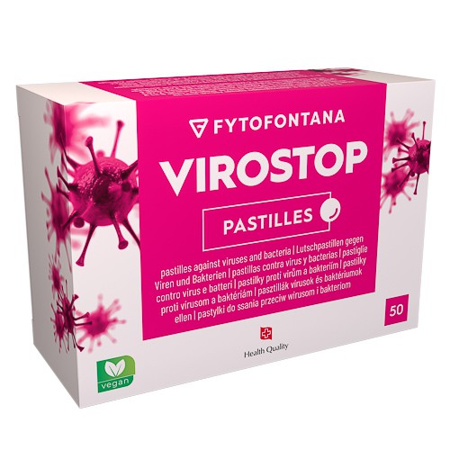 Miniaturka artykułu - #0 fytofontana VIROSTOP, 50 pastylek do ssania