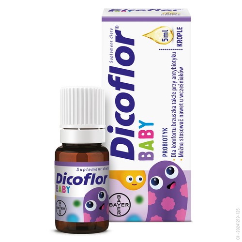 Miniaturka artykułu - #0 Zestaw 3x Dicoflor Baby krople, 5ml