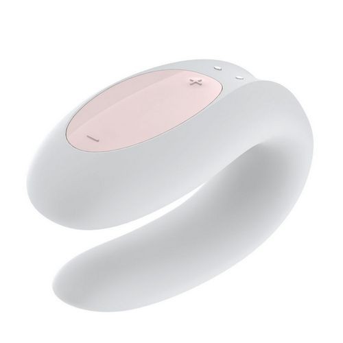 Miniaturka artykułu - #0 Satisfyer Double Joy Partner wibrator stymulujący dla obu partner&oacute;w sterowany aplikacją White