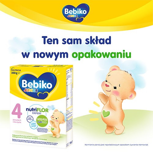 Miniaturka artykułu - #0 Bebiko Junior 4 Mleko modyfikowane dla dzieci powyżej 2. roku życia, 350g