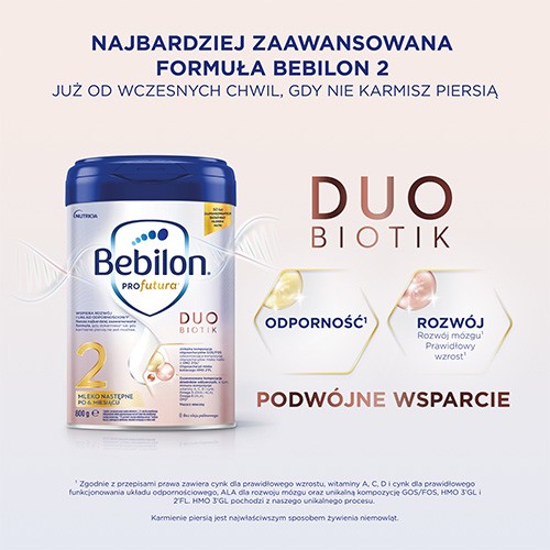 Miniaturka artykułu - #0 Bebilon Profutura Duobiotik 2 mleko następne po 6. miesiącu, 800g