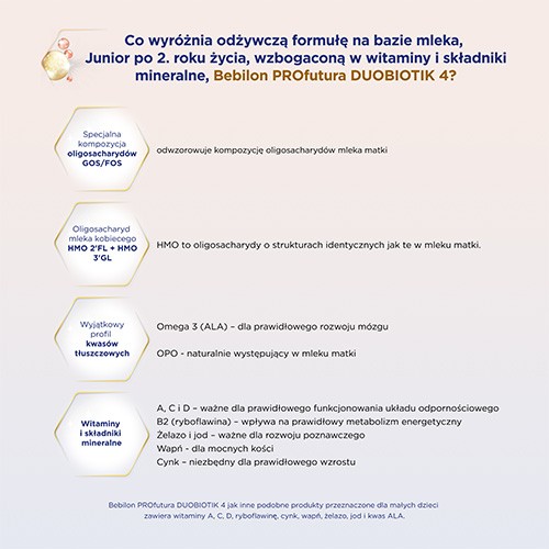 Miniaturka artykułu - #1 Bebilon Profutura Duobiotik 4 Odżywcza formuła na bazie mleka dla dzieci po 2. roku życia, 800 g