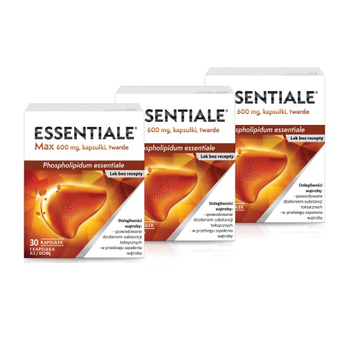 Zdjęcie produktu - 6 Zestaw 3x ESSENTIALE Max 600mg, 30kaps.