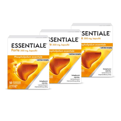 Zdjęcie produktu - 6 Zestaw 3x ESSENTIALE Forte 300mg, 50kaps.
