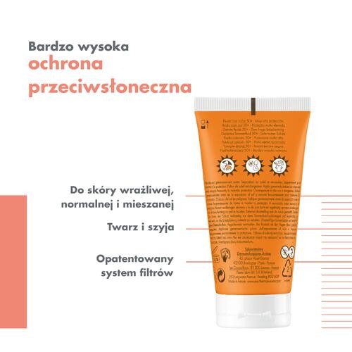 Zdjęcie produktu - 2 AVENE Bardzo wysoka ochrona przeciwsłoneczna Fluid koloryzujący SPF50+, 50ml