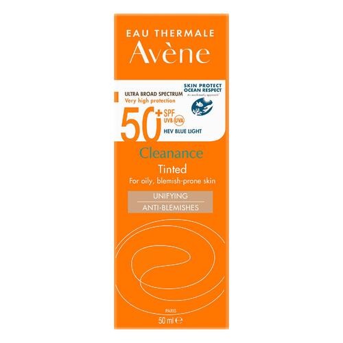 Miniaturka artykułu - #0 AVENE Bardzo wysoka ochrona przeciwsłoneczna Cleanance koloryzujący SPF50+, 50ml