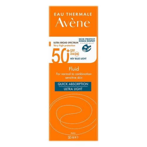 Miniaturka artykułu - #0 AVENE Bardzo wysoka ochrona przeciwsłoneczna Fluid SPF50+, 50ml