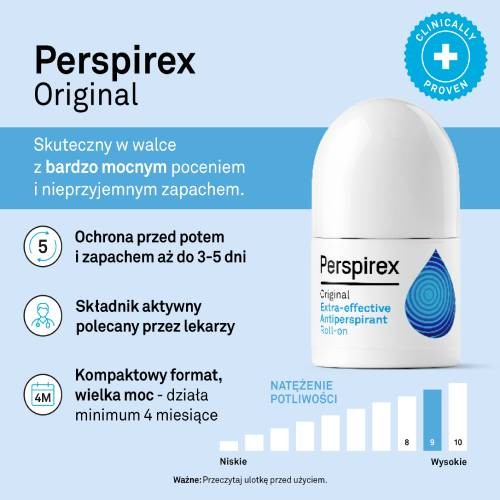 Miniaturka artykułu - #0 Perspirex Strong Antyperspirant roll-on, 20 ml