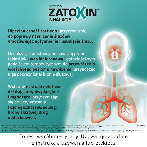 Zdjęcie produktu - 2 Zatoxin Inhalacje Roztw&oacute;r do inhalacji, 10 fiolek x 3ml