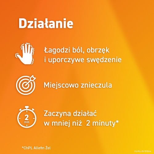 Miniaturka artykułu - #1 ALLEFIN żel przeciwalergiczny od 2 roku życia, przeciwświądowy na ukąszenia -30g
