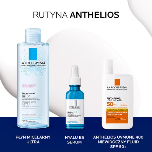Zdjęcie produktu - 2 LA ROCHE-POSAY ANTHELIOS Invisible Fluid SPF 50+, 50ml