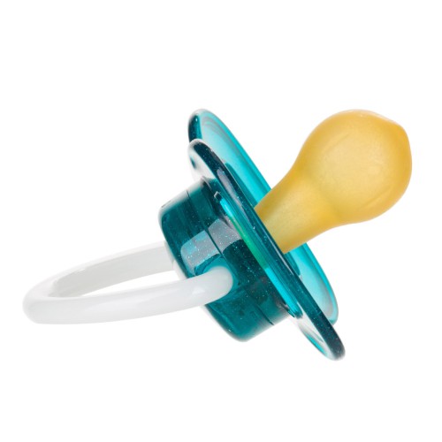 Miniaturka artykułu - #1 CANPOL BABIES Smoczek kauczukowy okrągły 0-6m Space niebieski 23/221
